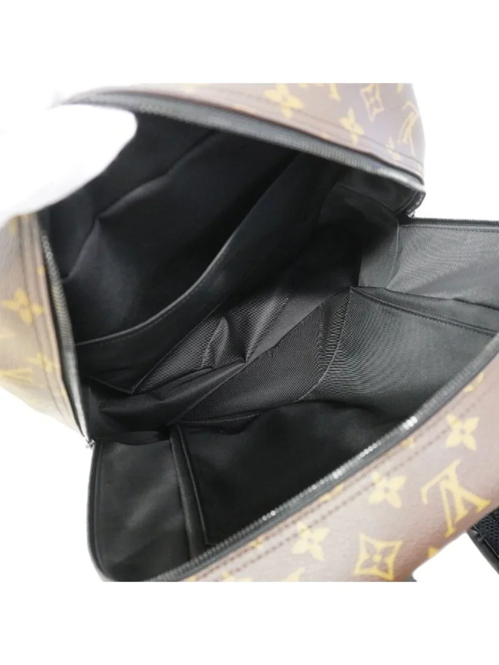 Louis Vuitton Backpack Monogram Macassar Dean Black Brown